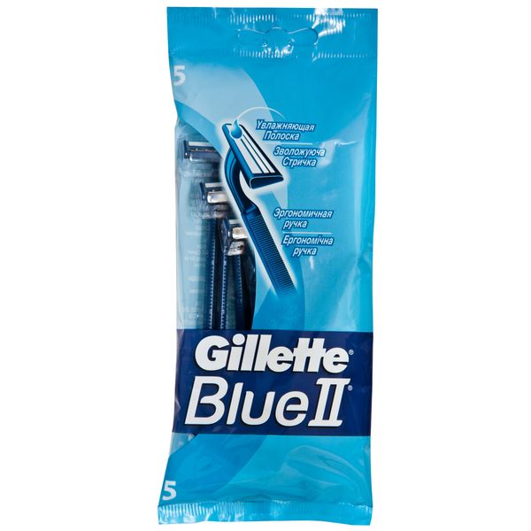 Станок бритвенный с увлажняющей полоской Blue 2 Gillette/Жиллетт 5шт