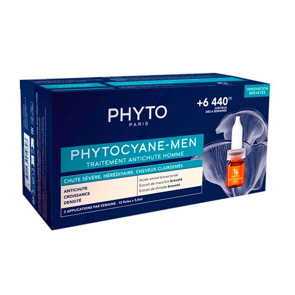 Сыворотка против выпадения волос укрепляющая для мужчин Men Phytocyane Phyto/Фито амп. 3,5мл 12шт