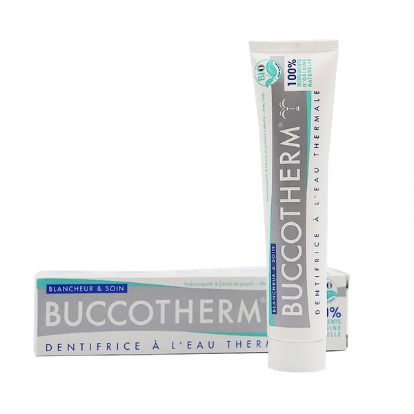 Зубная паста отбеливание и уход с термальной водой Buccotherm 75мл